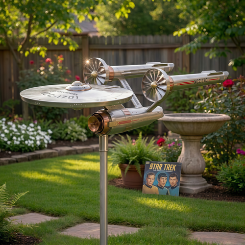 🔥🔥Neujahr 70 % Rabatt – Star Trek USS Enterprise NCC-1701 Garten-Windspiel
