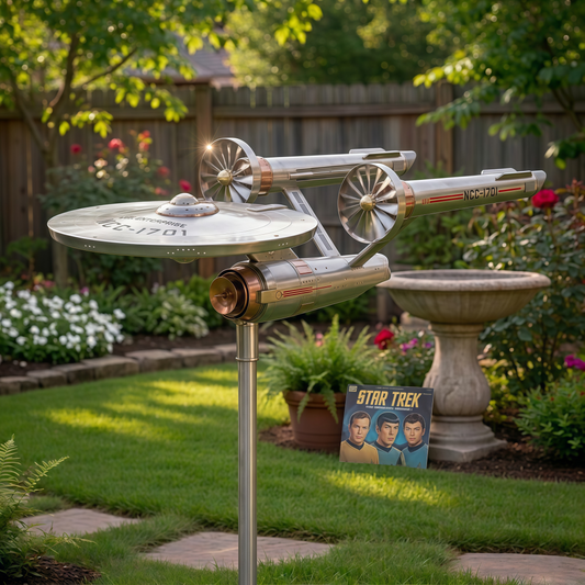 🔥🔥Neujahr 70 % Rabatt – Star Trek USS Enterprise NCC-1701 Garten-Windspiel
