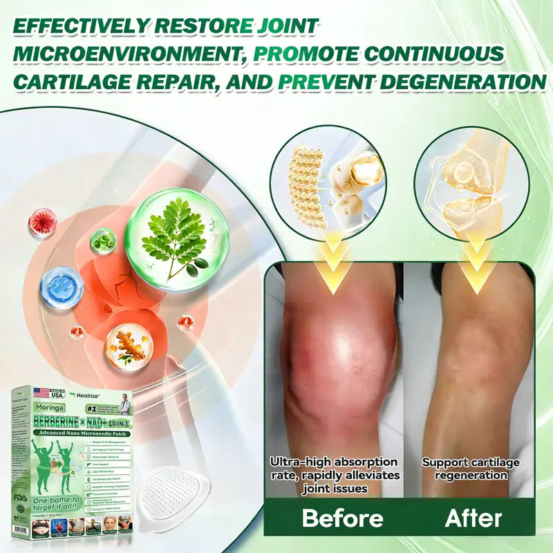 🇺🇸 𝐎𝐟𝐟𝐢𝐜𝐢𝐚𝐥 𝐔𝐒 𝐒𝐭𝐨𝐫𝐞 | 🧑‍⚕️🩺 𝐇𝐞𝐚𝐥𝐫𝐢𝐳𝐞® Moringa · Berberin × NAD+ 𝟏𝟎-𝐢𝐧-𝟏 𝐀𝐝𝐯𝐚𝐧𝐜𝐞𝐝 𝐍𝐚𝐧𝐨 𝐌𝐢𝐜𝐫𝐨𝐧𝐞𝐞𝐝𝐥𝐞 𝐏𝐚𝐭𝐜𝐡 — 𝐎𝐧𝐜𝐞 𝐃𝐚𝐢𝐥𝐲, Visible Results in 7 Days 
