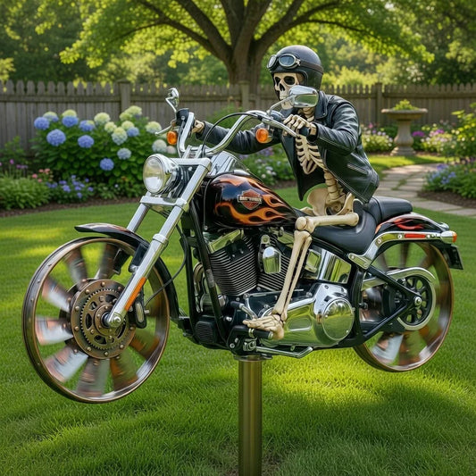 Totenkopf Reiter Garten Windrad