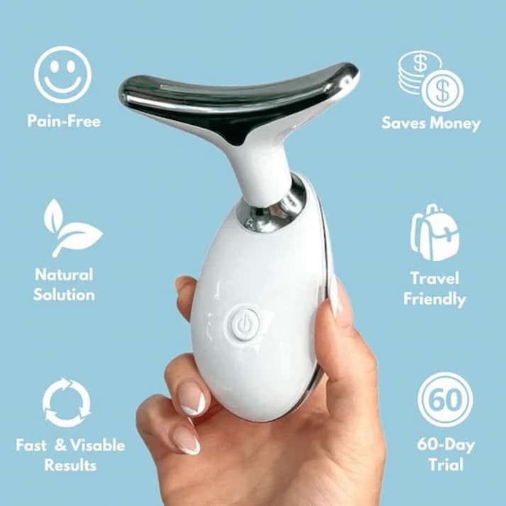 GlowLift – 3-in-1 Nacken- & Gesichts-Bluetooth-Massager