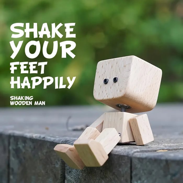 HappyTimber – Schaukelfigur aus Holz mit 12 magnetischen Emotionen