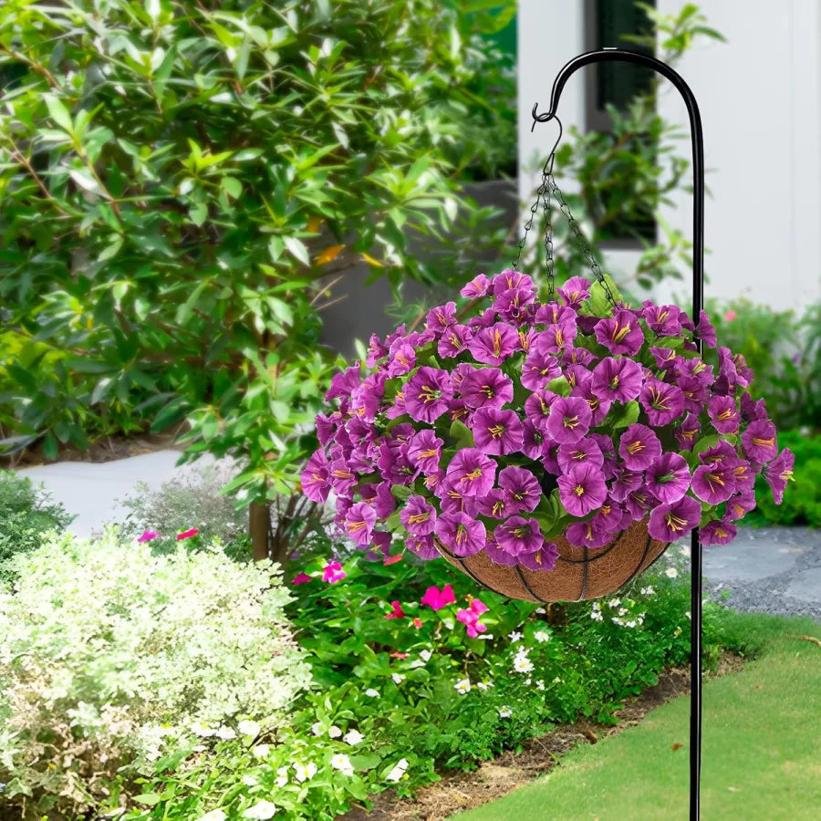 FloraVista – Lebendiger künstlicher Hängepflanzen-Blumenkorb