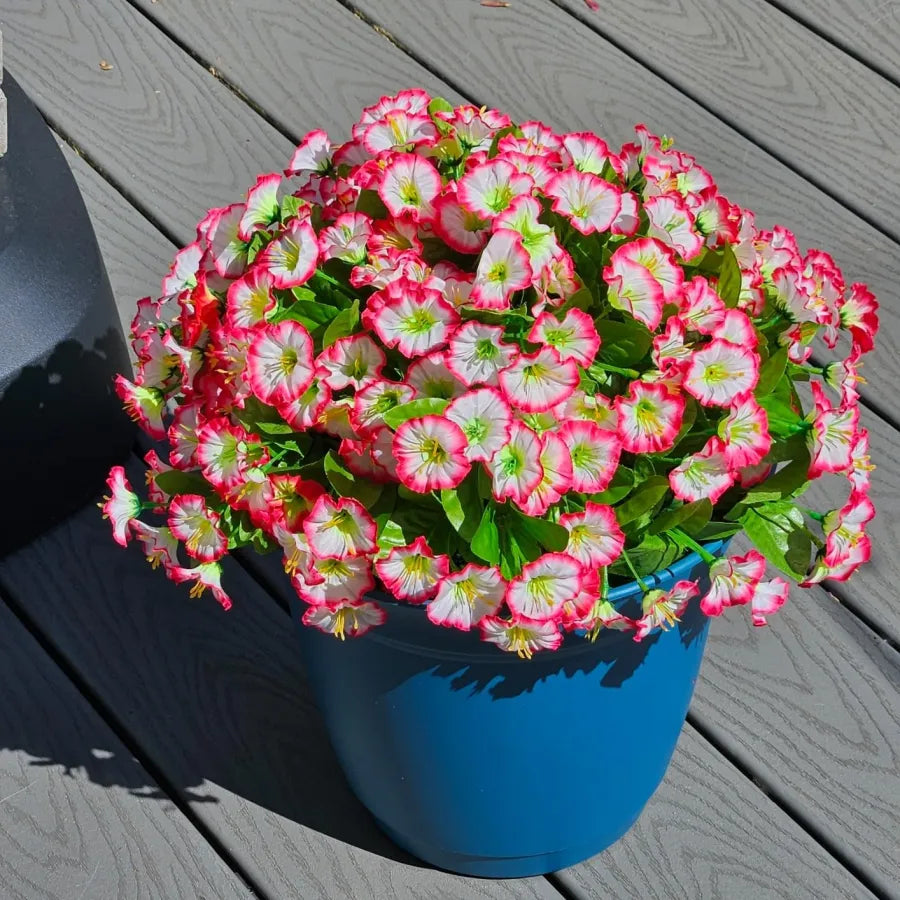 FloraVista – Lebendiger künstlicher Hängepflanzen-Blumenkorb
