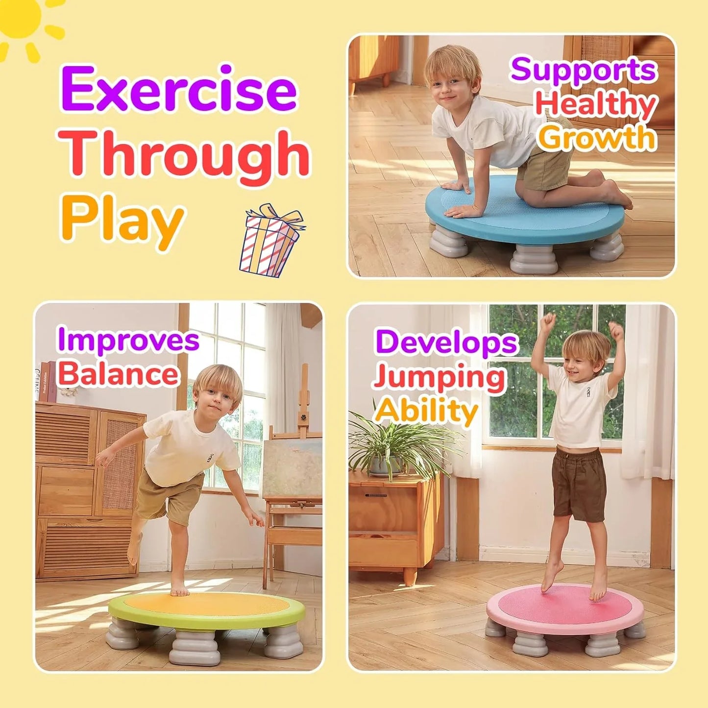 SpringMate – Kindermini-Trampolin, Spaß für drinnen und draußen