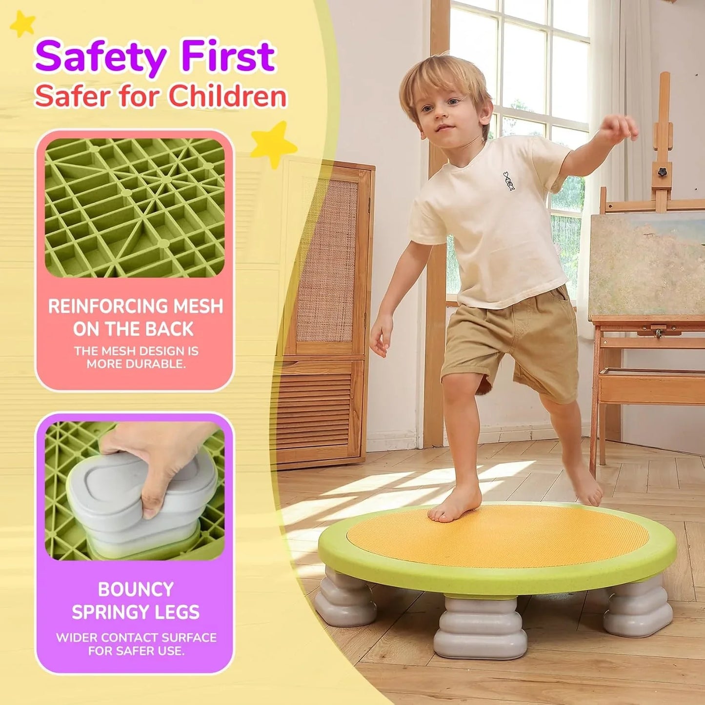 SpringMate – Kindermini-Trampolin, Spaß für drinnen und draußen