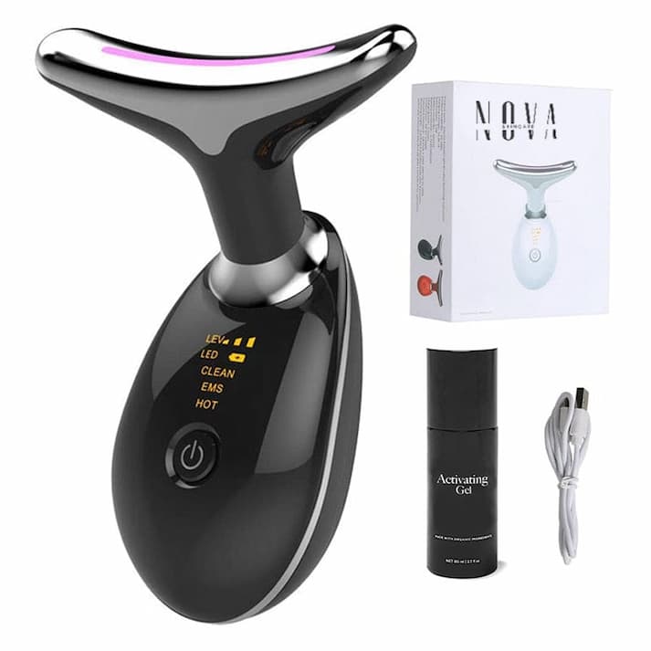 GlowLift – 3-in-1 Nacken- & Gesichts-Bluetooth-Massager