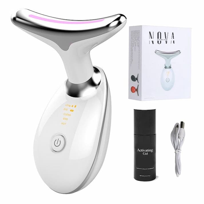 GlowLift – 3-in-1 Nacken- & Gesichts-Bluetooth-Massager