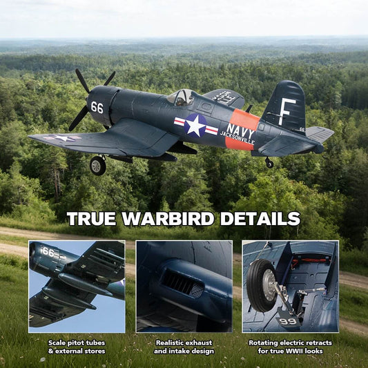 ✨Sommer-Erfrischungs-Sale ⚡Großes F4U Corsair RC Flugzeug mit Brushless-Antrieb