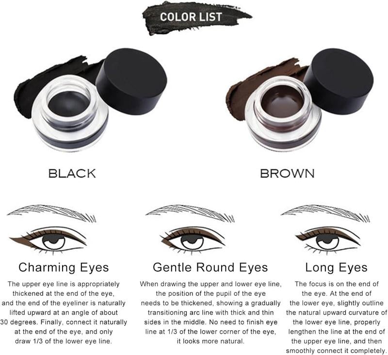 Eyeliner Stift | Präzisionsspitze | Langanhaltend & Wischfest | Perfekte Linien Ohne Übung
