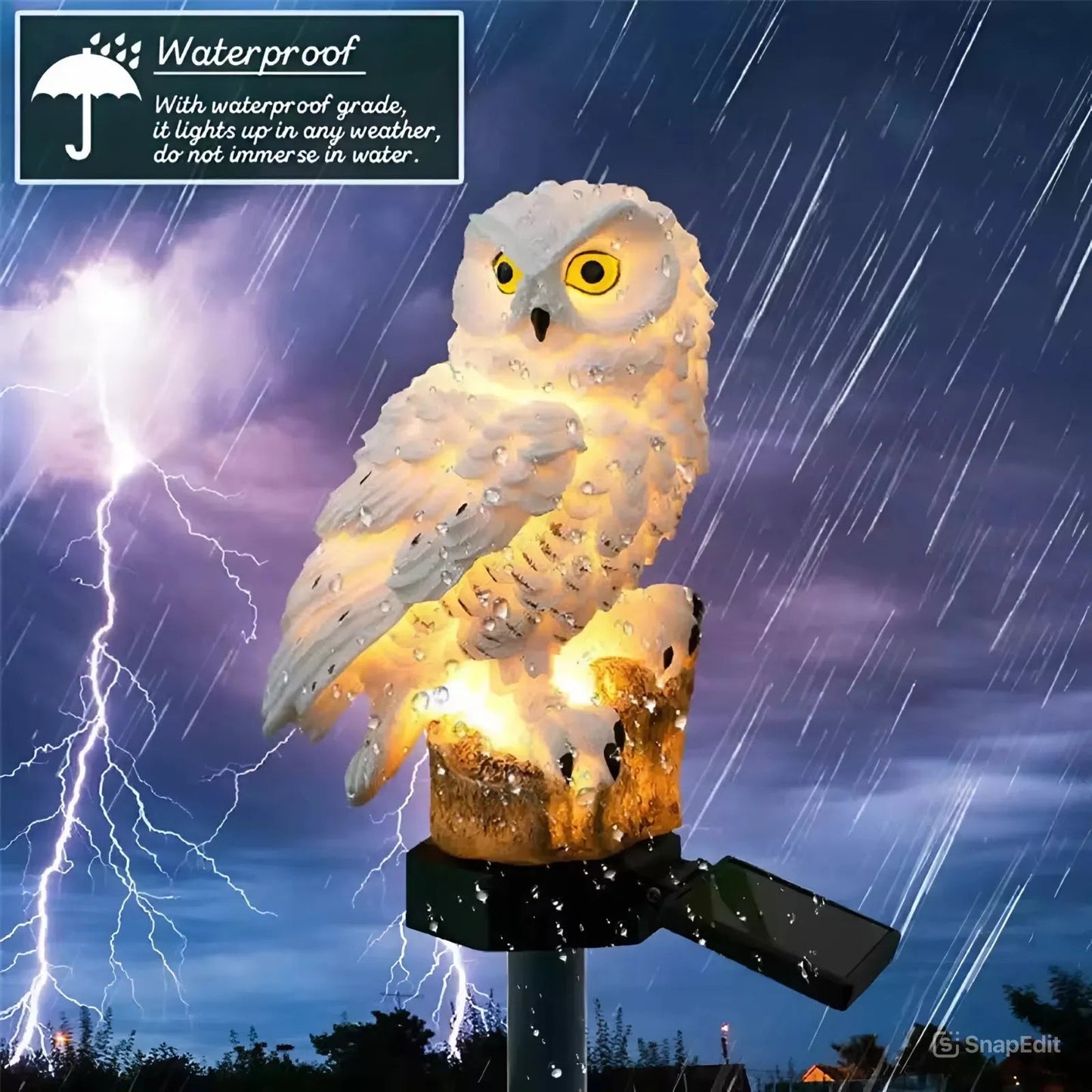 OwlGuard – Solar-LED-Gartenleuchte