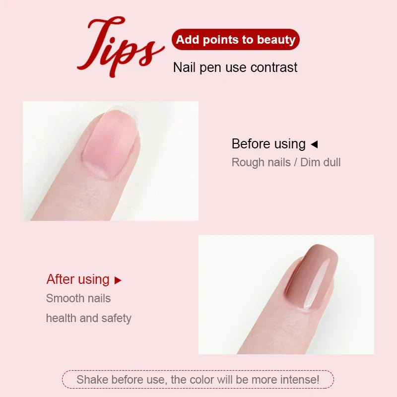 Nagellackstifte | Präzise Nail Art | Lang anhaltende Gel-Farbe | Set mit 4 Stiften