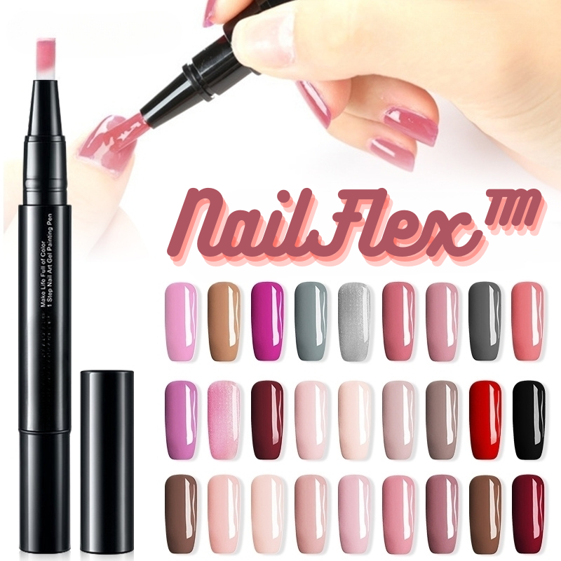 Nagellackstifte | Präzise Nail Art | Lang anhaltende Gel-Farbe | Set mit 4 Stiften