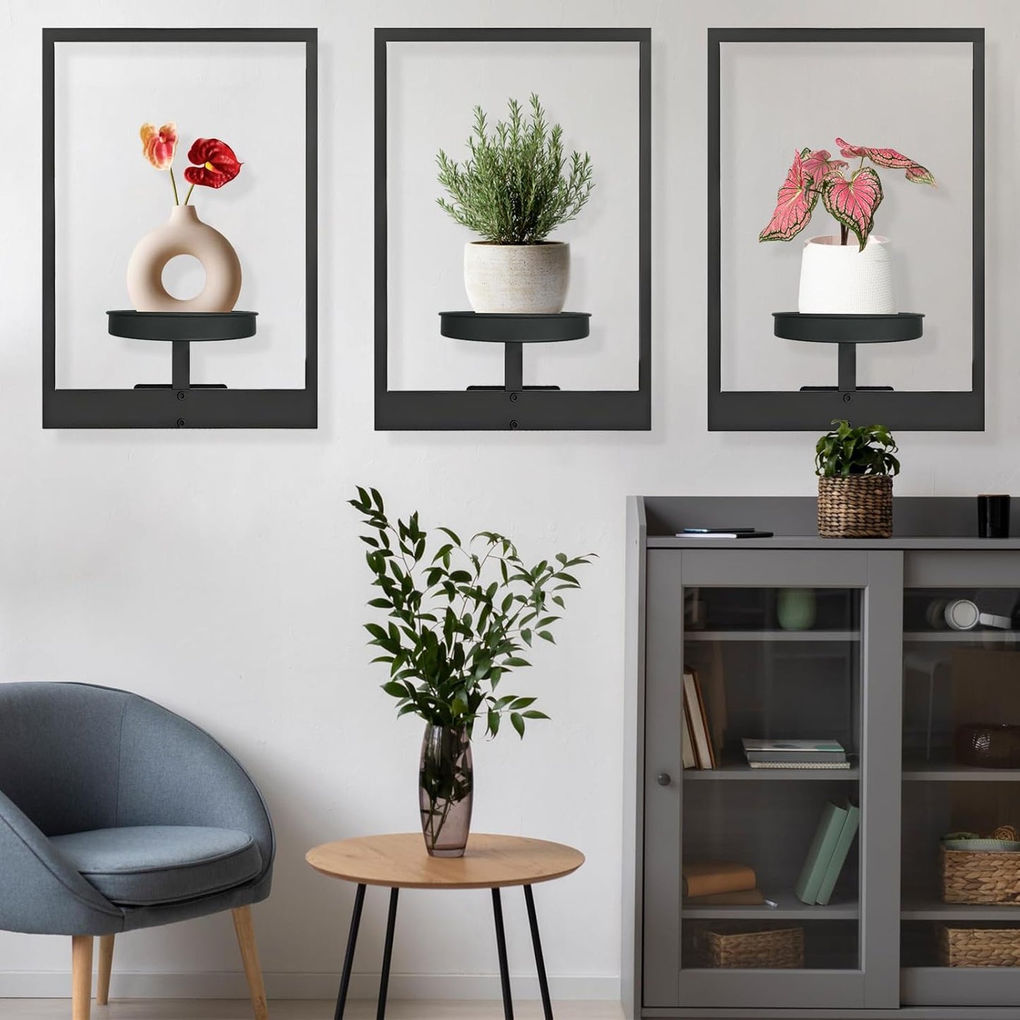 Wandpflanzenhalter | Metall Design | Platzsparend | Plantify