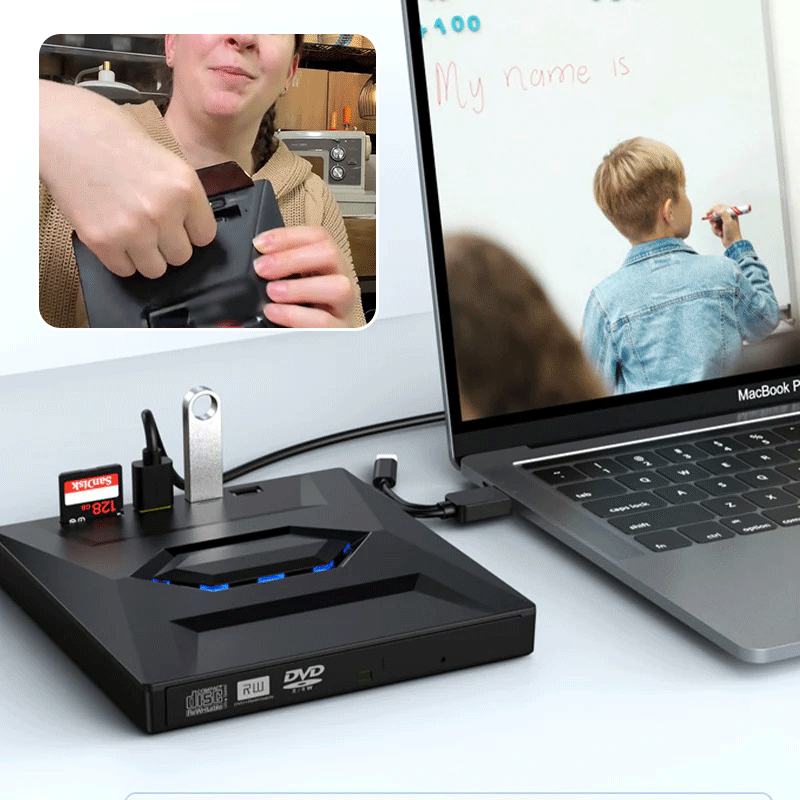 UltraRead | 7-in-1 USB Blu-ray- und DVD-Player-Laufwerk