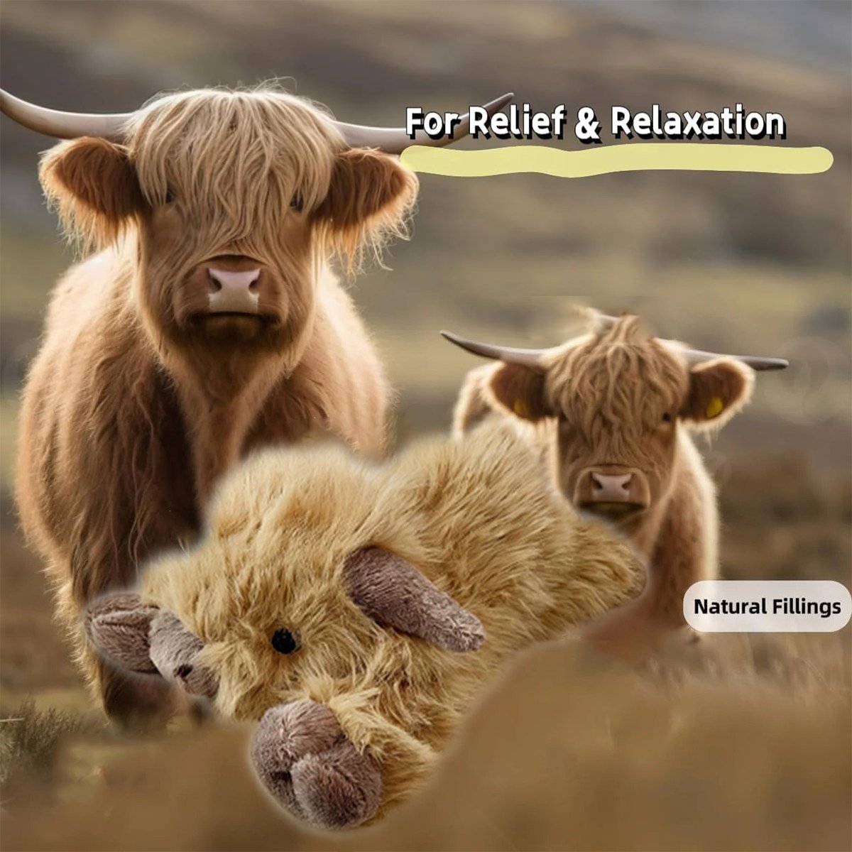 CuddleCow – Plüschtier aus den Highlands (Cartoon)