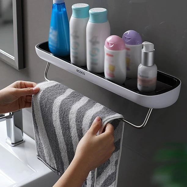 🚿Bathroom Storage Shelf - No Drilling Required