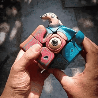 CubeCanvas – Art Monster Rubik’s Cube Mosaik-Kunstwerk