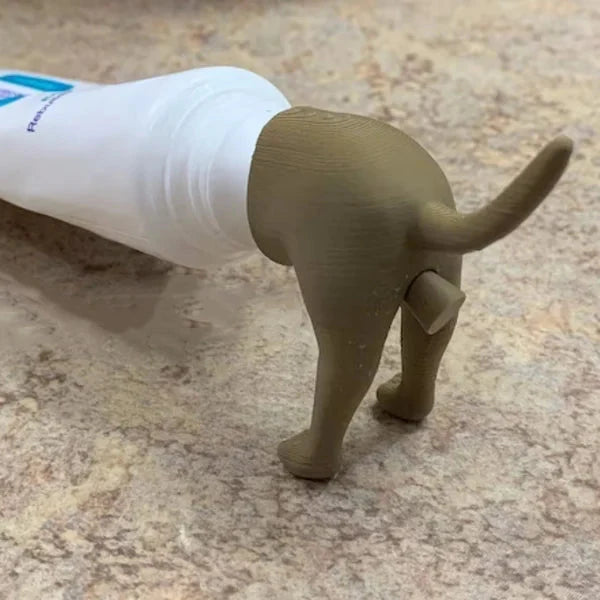 Pooping Puppy Toothpaste Topper marnetic