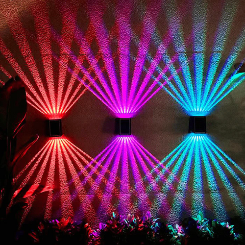 BrightRay – Solar-Wandleuchten für den Außenbereich mit 4 LEDs