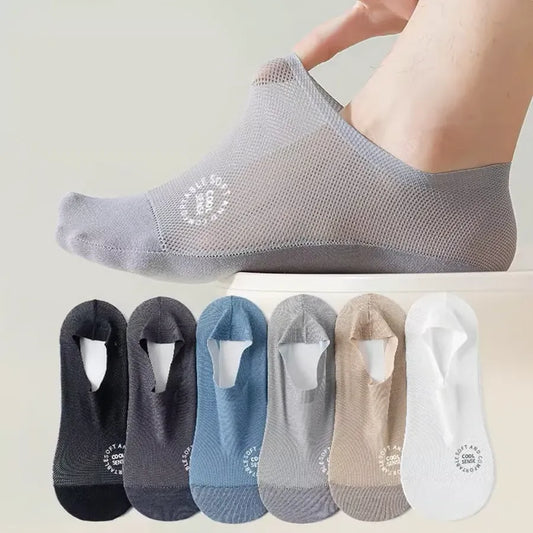 InvisiSoft – Rutschfeste, unsichtbare Socken aus gekämmter Baumwolle