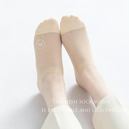 InvisiSoft – Rutschfeste, unsichtbare Socken aus gekämmter Baumwolle