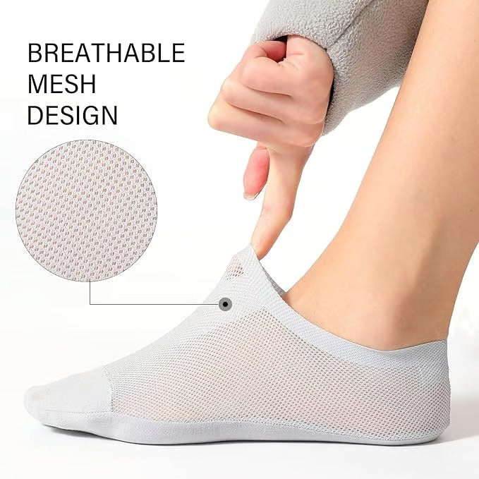 InvisiSoft – Rutschfeste, unsichtbare Socken aus gekämmter Baumwolle