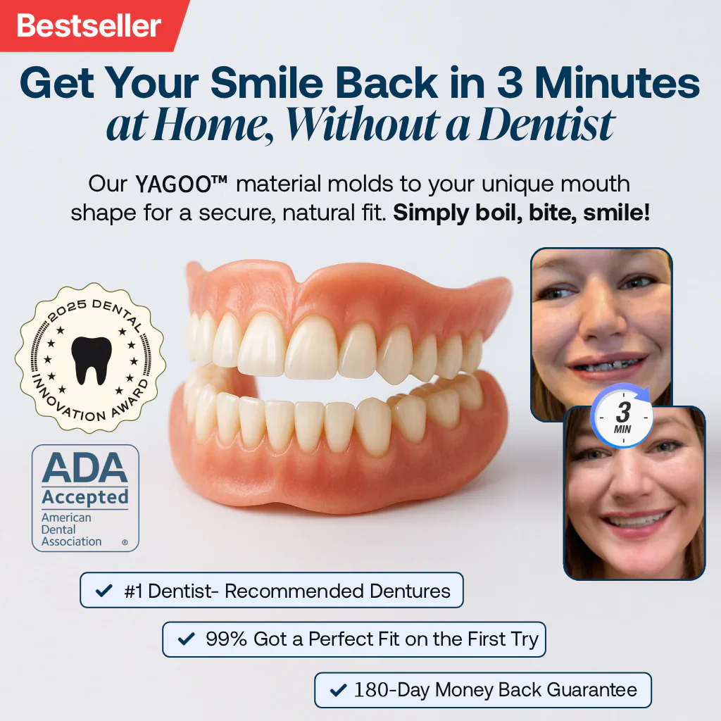 🌎Nur noch heute: 70 % Rabatt! ⏰Yagoo™ Medizinische Vollprothese mit starker Saugkraft🦷Erhalten Sie die Zertifizierung der American Dental Association (ADA).