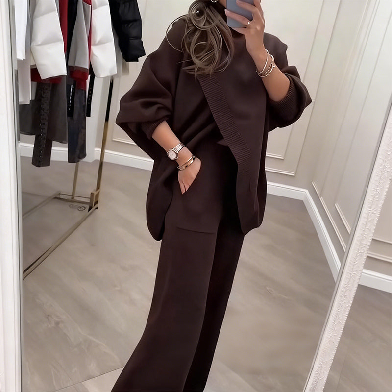 TranquilThreads – Oversized-Strickset – Lässige Eleganz